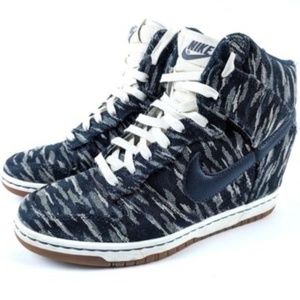 *SOLD* Nike Dunk Sky Hi Premium Armory Navy Wedge